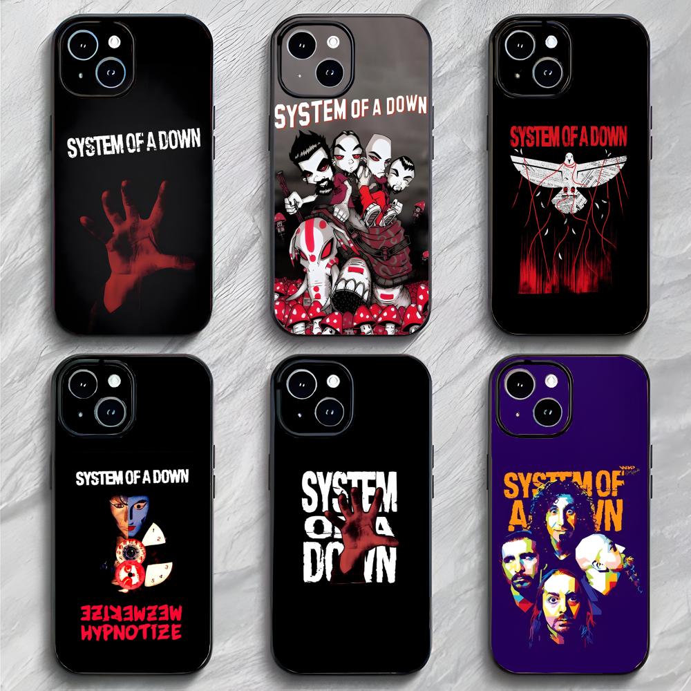 Heavy Rock Band S-System Of A Down Phone Case Phone Case Soft Packaging Lightweight For iPhone17 16 15 14 13ProMax