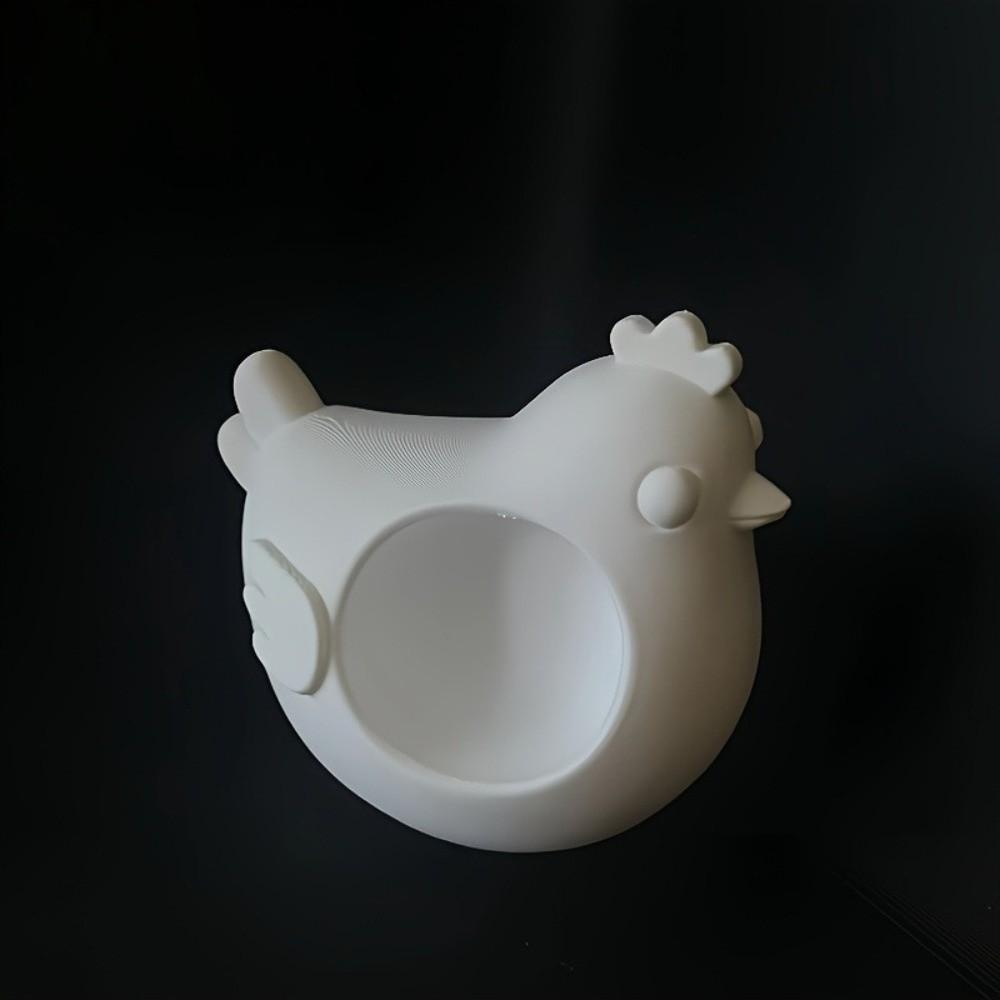 Cartoon Chick-Shaped Egg Holder Adorable Egg Tray Funny 3D Printed Egg Box Kitchen