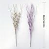 10pcs Textured Plastic Stems Glittering Christmas Picks Artficial Flower Leave Spring Festival Decoration