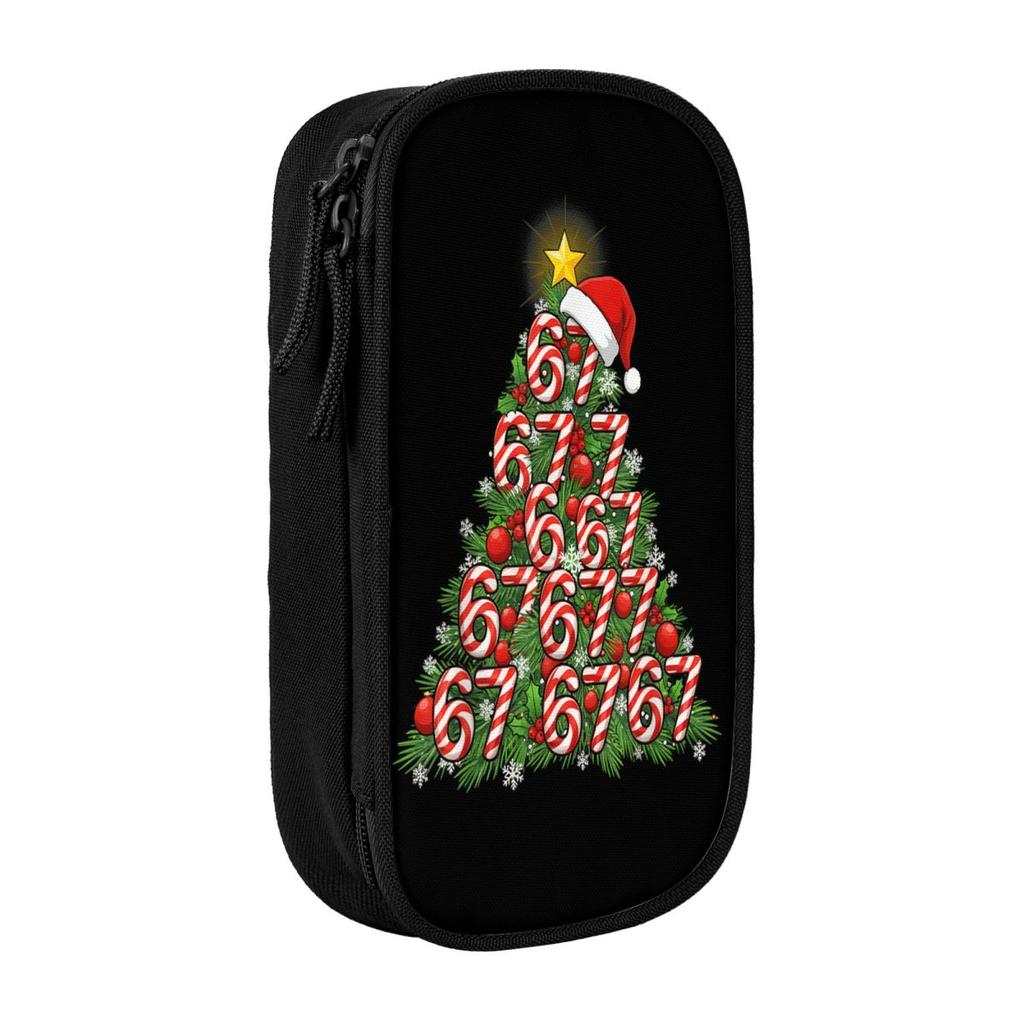 Aesthetic Pencil Case 67 Six Seven Funny Christmas 6 7 Meme Xmas Pencil Pouch School Pencil Cases Boy Girl School Supplies
