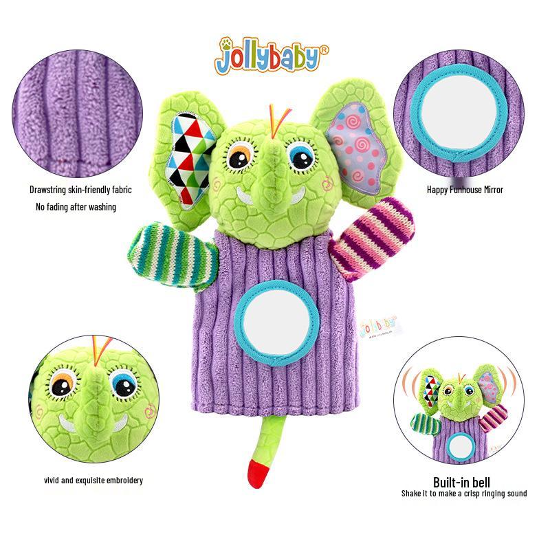 

Jollybaby Newborn Hand Puppet Rattle Toy for Parent-Child Interaction (0-1 Year)