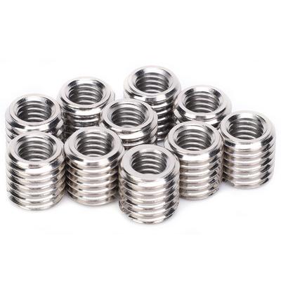 10Pcs Repair Nut Slotted Reducing Thread Bushing Screw Sleeve Conversion Insert  Nut
