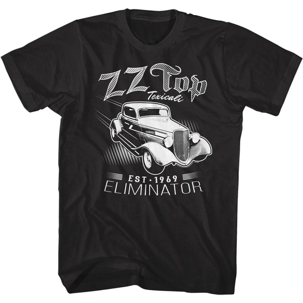 Мужская футболка ZZ Top Eliminator Car Texicali 1969 Art Rock Band Top с живым концертом 2XL