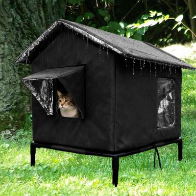 Outdoor Katzenhaus Katzenzelt Streunerunterstand für Winter Veranda Terrasse