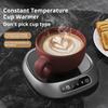 Ayarlanabilir Sıcaklıklı Elektrikli Fincan Isıtıcı Taşınabilir Kahve Çay Kupası Isıtıcı Kablosuz Taşınabilir İçecek Isıtıcı Ped Ofis Ev İçin