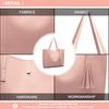 (Pink) Miss Lulu Women's PU Leather Soft Pebbled Handbag