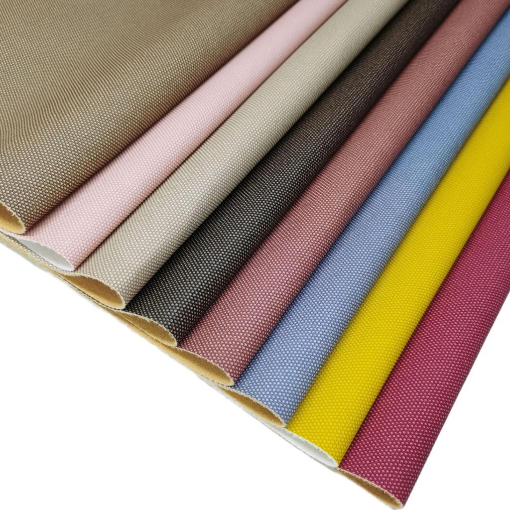 6P Eco-Friendly Semi-PU Leather: Soft, Smooth, Scratch-Resistant, Waterproof, Linen-Texture, Hydrolysis-Resistant Fabric.