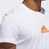 Adidas T Shirts Men's White Crew Neck Moderate Straight Fit FM4967
