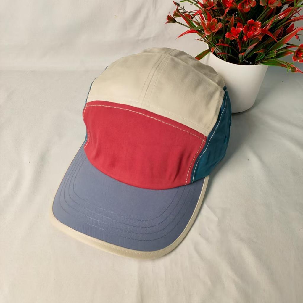 Color five-piece color matching quick-drying hat women's summer versatile sunscreen cap retro casual baseball cap men's tide
