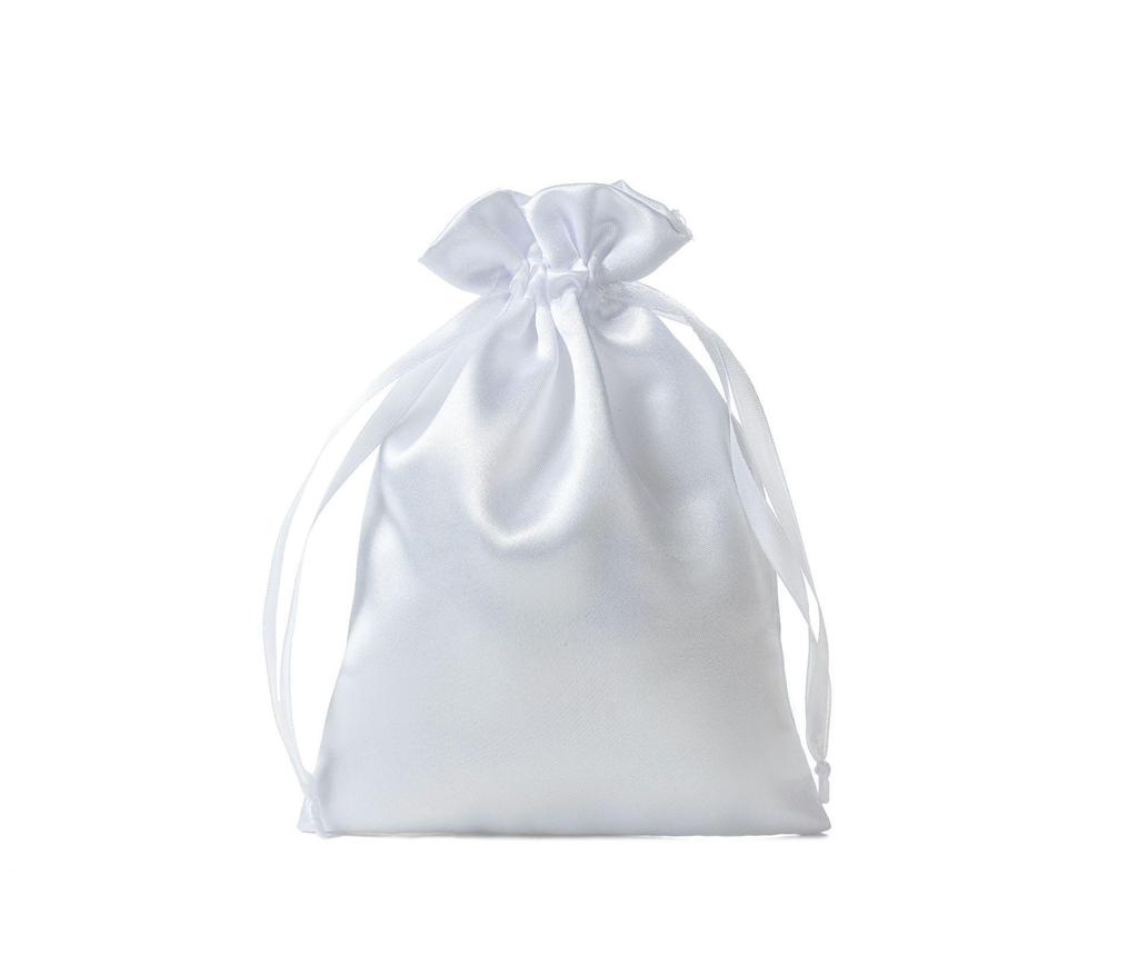 Satin Drawstring Gift Pouch - Imitation Silk Jewelry & Candy Bag