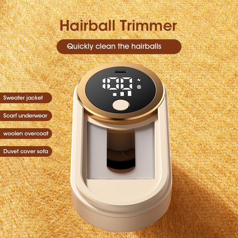 Rechargeable Portable Electric Lint Remover with LED Display for Clothing Fuzz and Pellet Removal