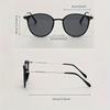 4 Pairs of UV400 Sun Protection Sunglasses Retro Travel Wear Simple UV Resistant Glasses Small Frame Eyeglasses For Women Men