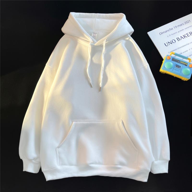 Men's Dark Green High-Gloss Heavy Oversized Hooded Sweatshirt for Autumn/Winter, Plus Velvet, Basic Style.