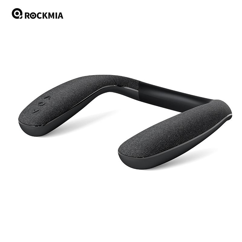 Altoparlante da collo Rockmia EBS-908 905 Bluetooth Wireless 5.0 a forma di U 6W Scatola Bassi Portatile per Gaming, Viaggi, Passeggiate e Ciclismo