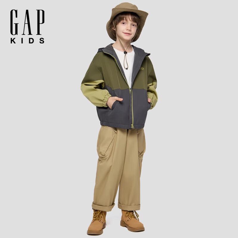 

Gap Boys 2025 Fall Colorblock Hooded Jacket 110/56