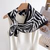 Wild Zebra Fashion Printed Silk Scarf Square Scarf Premium Shawl Versatile Neck Small Square Scarf Headscarf Ladies Scarf