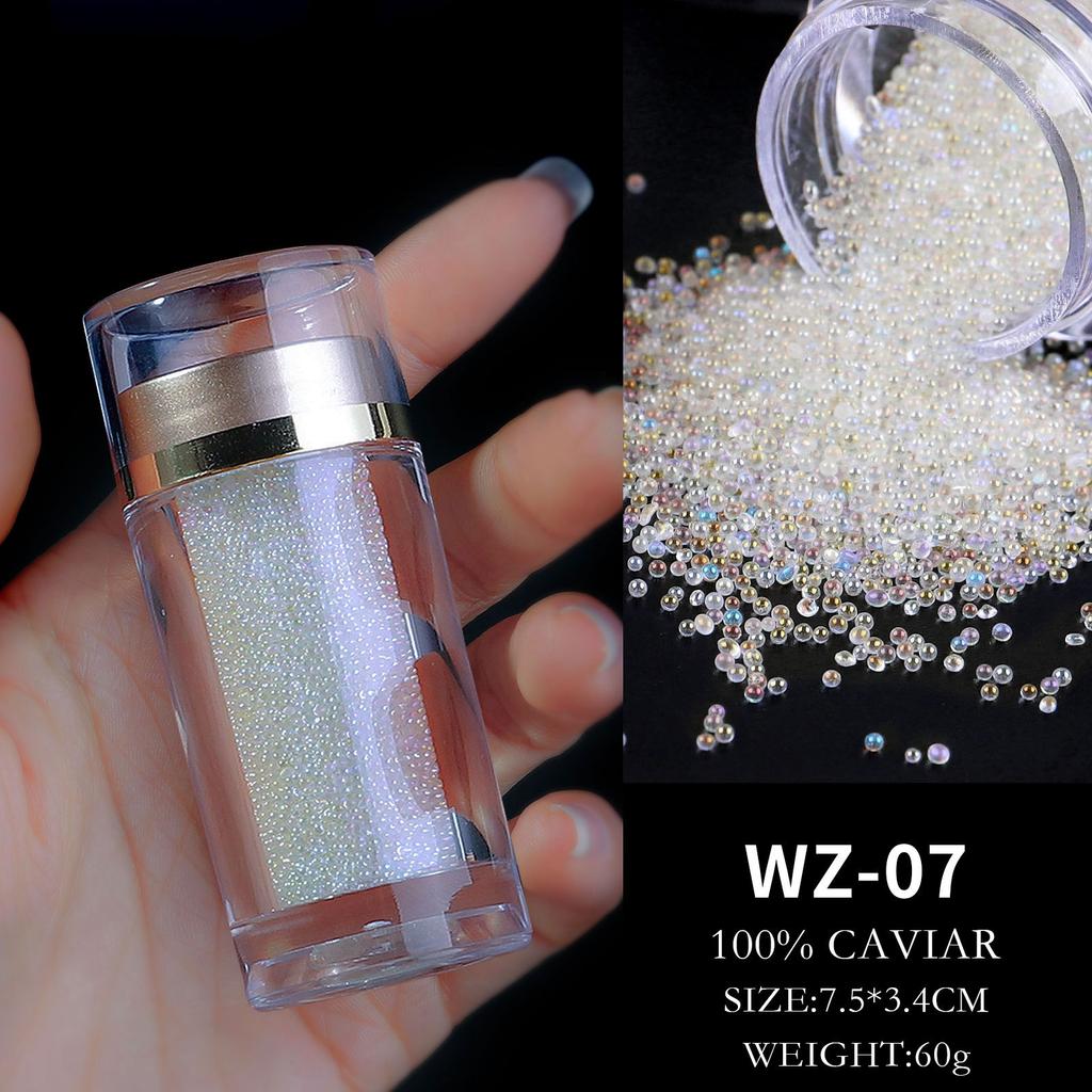 Nail Art Jewelry Elf Beads, Glass Beads Mixed Diamonds, Transparent Beads Micro-Diamonds, Bottled Direct Sales