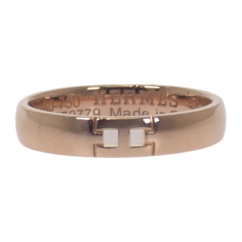 HERMES  H119851B #8(JP Size) 48  Ring K18 Pink Gold Women