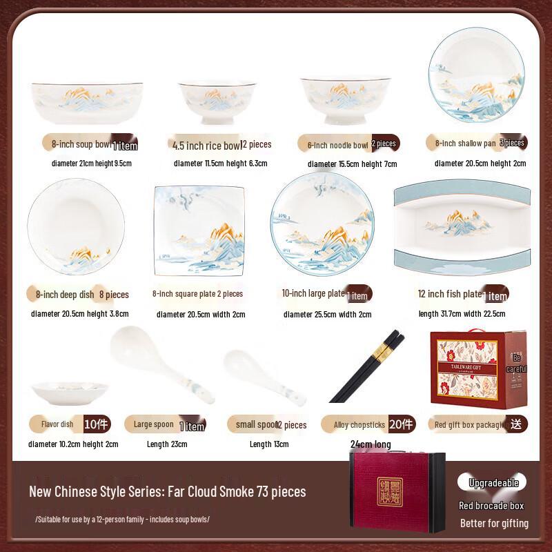 Mode Lanka Distant Peaks Ceramic Dinnerware Set