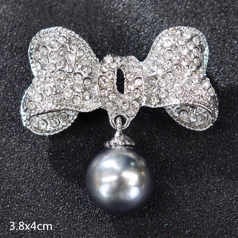 Genuine Professional Amasht Brooch Retro High-end Temperament Luxury Pearl Diamond Pin Women's Suit and Accessories