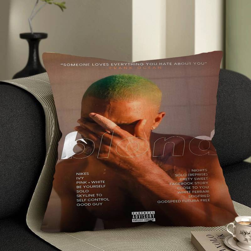 A-Frank Ocean Blond Pillow Cushion Cover Pillowcase Living Room Sofa Home Decor Customized