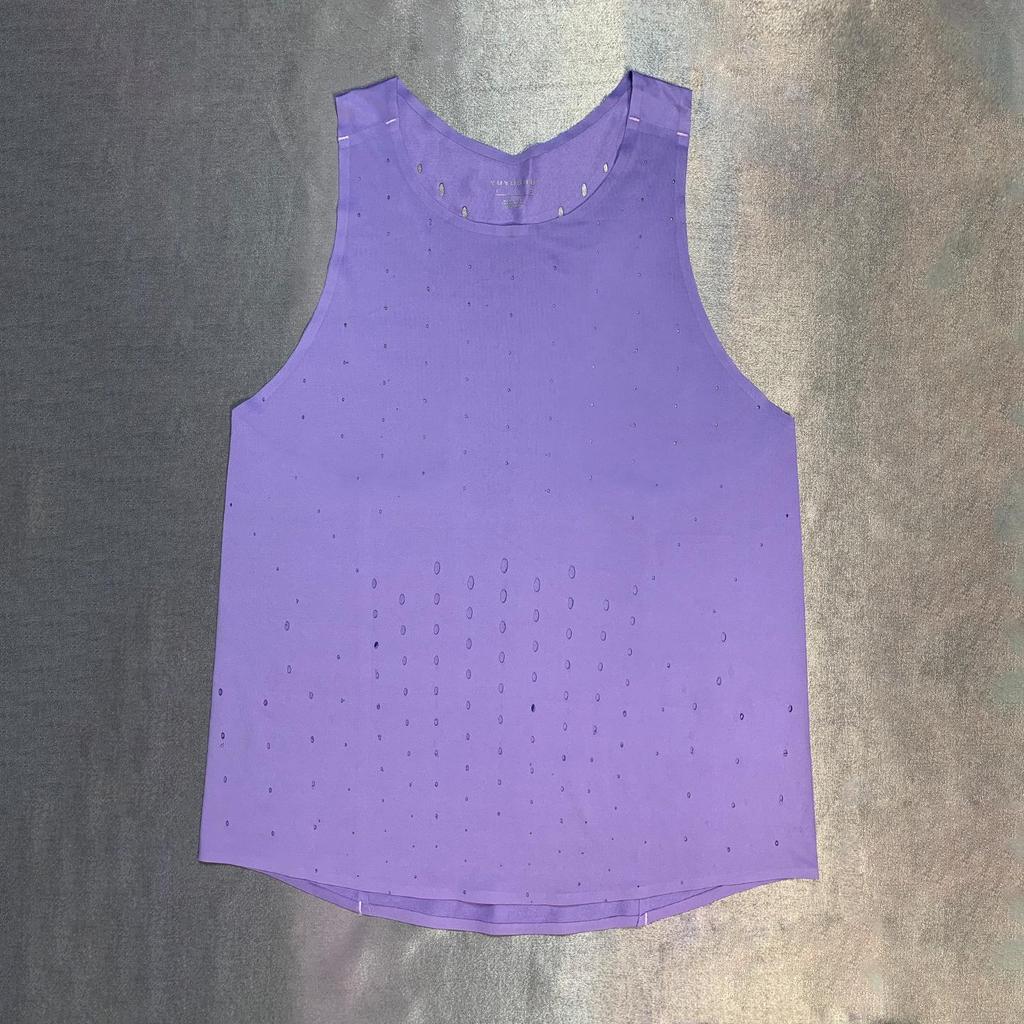 Wind Tunnel Breathable Heat-Sealed Marathon Vest for Professional Running and Fitness Training