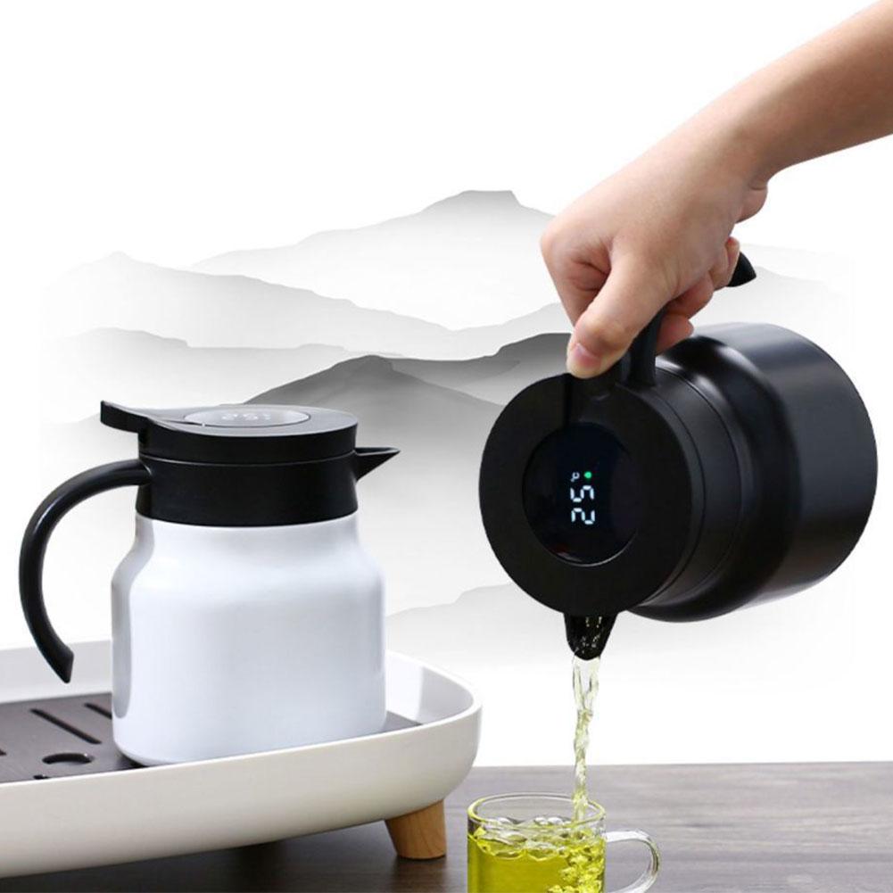 800/1000ml Thermal Insulation Teapot with Tea Filter Water Insulation Jug Portable Thermal Teapot for Coffee Tea Milk Beverage