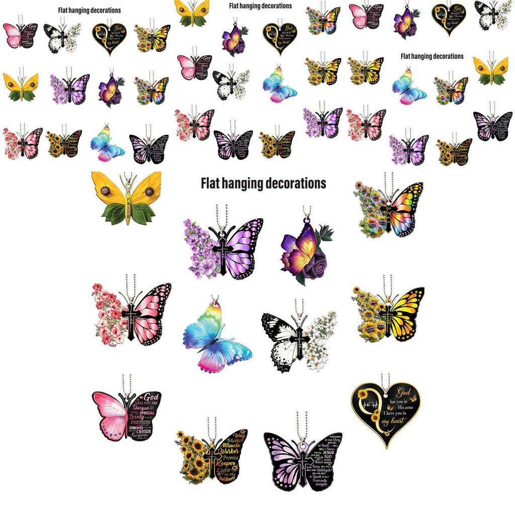 Cartoon Style Acrylic Car Interior Accessories Festive Hanging Decorations