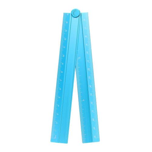 

uxcell 30cm Folding Straight Ruler, Metric Aluminum Alloy Protractor, Foldable Angle Ruler, Geometry Measuring Tool for Architects, Artists, and Offic