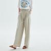 Baiyu Women Summer Satin Semi Wide Pants 3 Set Pwww