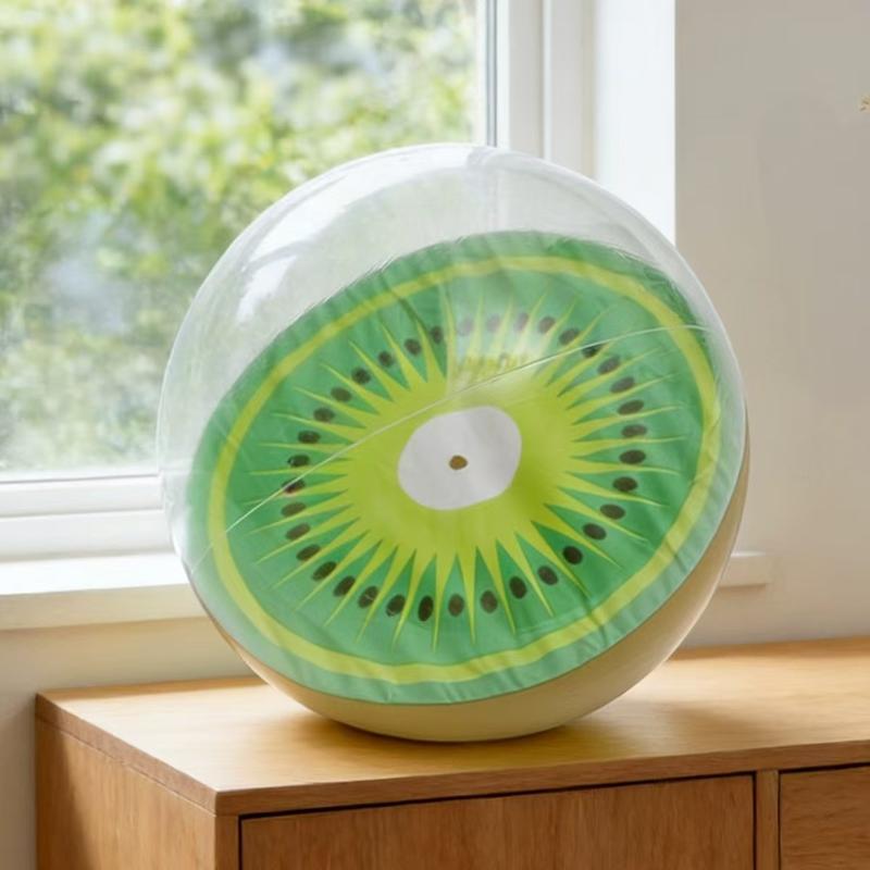 Transparent Pvc Inflatable Fruit Beach Ball Cute Water Play Toy Party Water Balloon For Pool Beach Summer Outdoor Activities