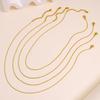 Cross-border Hot Selling Women's Gold Plated Stainless Steel Necklace