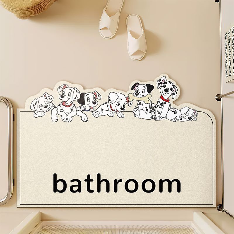 Neue Badezimmer saugfähige Bodenmatte Cartoon weicher Kieselgur rutschfest und sturzsicher Fußpolster verdickt 40X60cm 15.7X23.6in