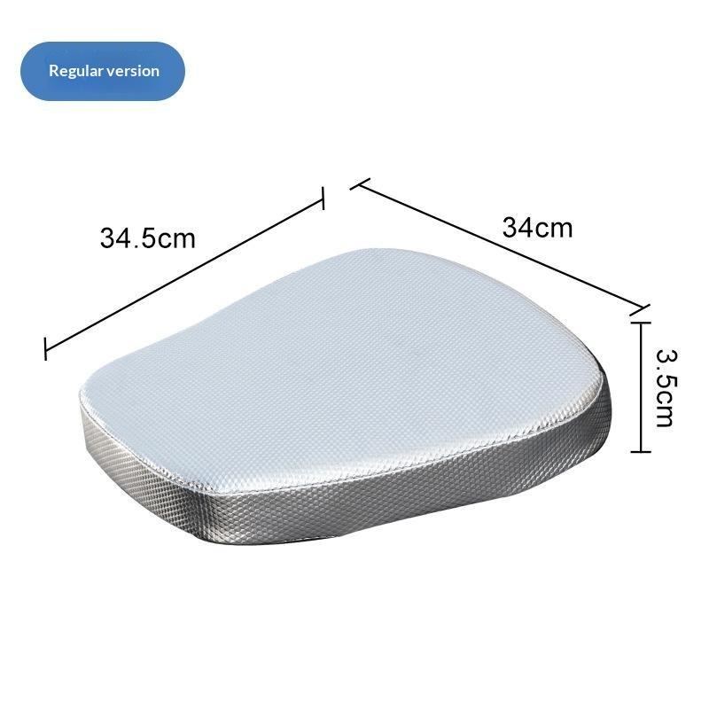 Waterproof Electric Vehicle Seat Cushion Heightened Shock Absorption Motorcycle Seat Cushion Sun Protection Riding Comfort