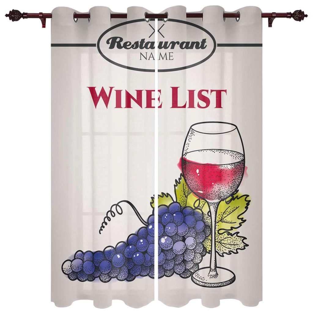 Retro Country Style Fruit Food Curtains For Bedroom Kids Room Living Room Window Curtain Luxury Curtains For Kitchen