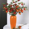Pomegranate and Persimmon Artificial Flower Branch for Living Room or Dining Table Decoration