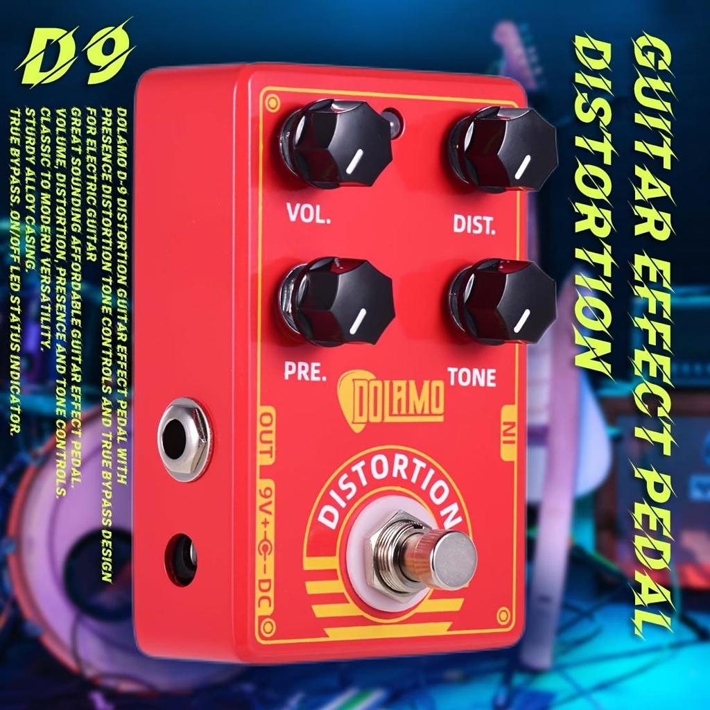 Efekt gitarowy Dolamo True Bypass FUZZ Distortion Overdrive D1 - D14 do gitary basowej