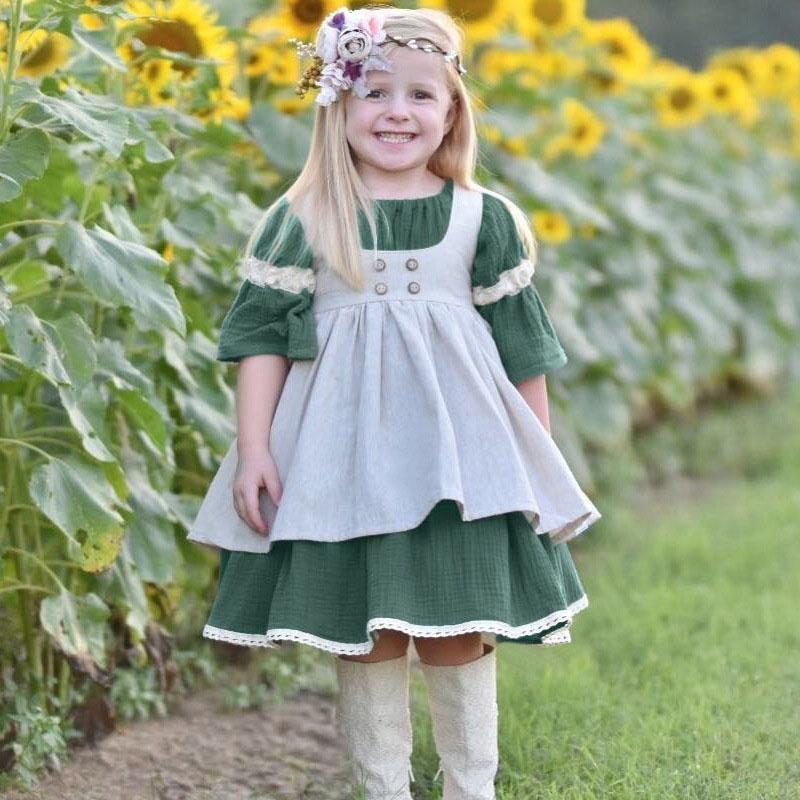 Kids Girls Summer Casual Solid Color Flare Sleeve Princess Cotton One Piece Dress Clothing Buy At A Low Prices On Joom E Commerce Platform