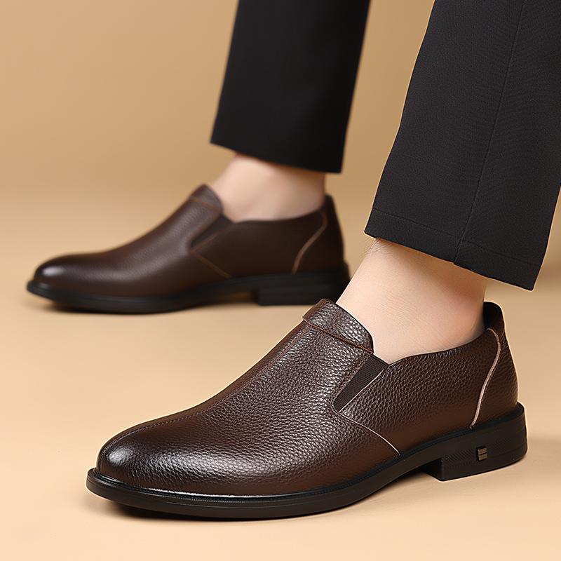 Fashion Hot Selling Adult Business Leather Shoes Minimalist and Comfortable Flat Bottomed Retro Style Work and Party Adult Fashion