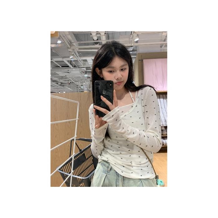 

Женская футболка с открытыми плечами в горошек, со шнуровкой и жилеткой, летний солнцезащитный комплект Medium белый