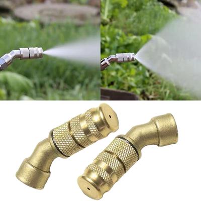 2pcs Brass Adjustable Nozzle for Garden Spraying and Pipe Installations