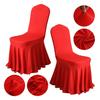 Wedding Spandex Chair Cover With Pleated Skirt Stretch Lycra Elastic For Party Banquet Hotel Decoration