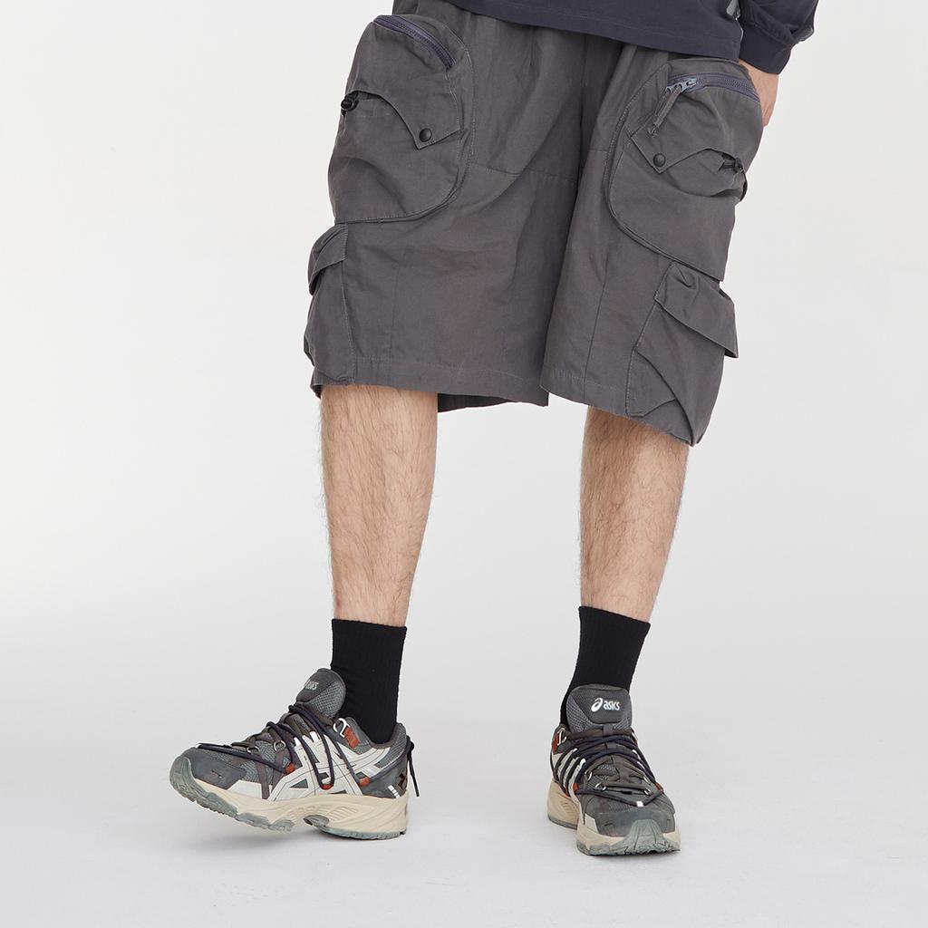 Neu Asics Gel Kahana TR Gedämpfte Rutschfeste Abriebfeste Atmungsaktive Low-Top Laufschuhe Unisex Dunkelgrau