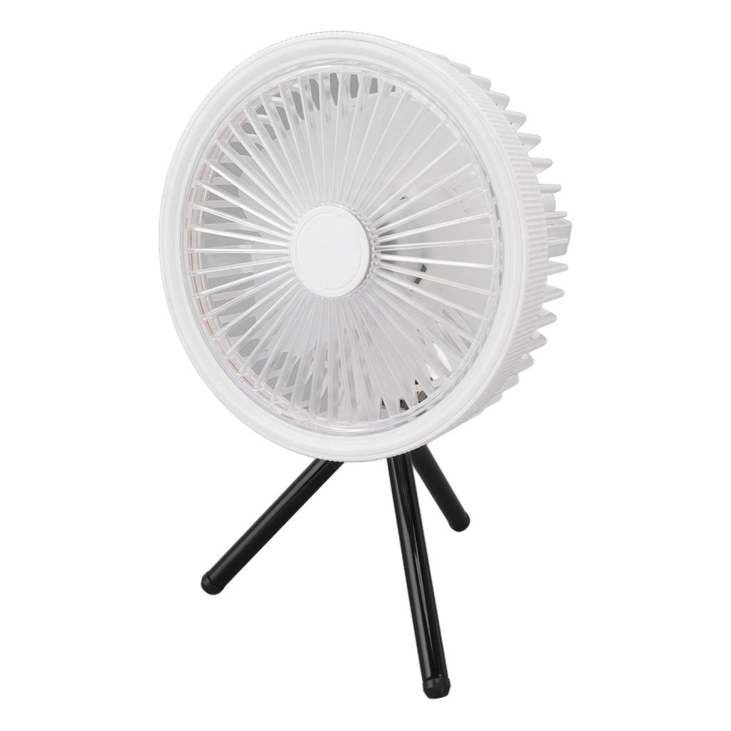 Stativ-Standventilator, USB-aufladbar, einziehbar, tragbar, Camping-Ventilator, Hängeventilator mit Fernbedienung