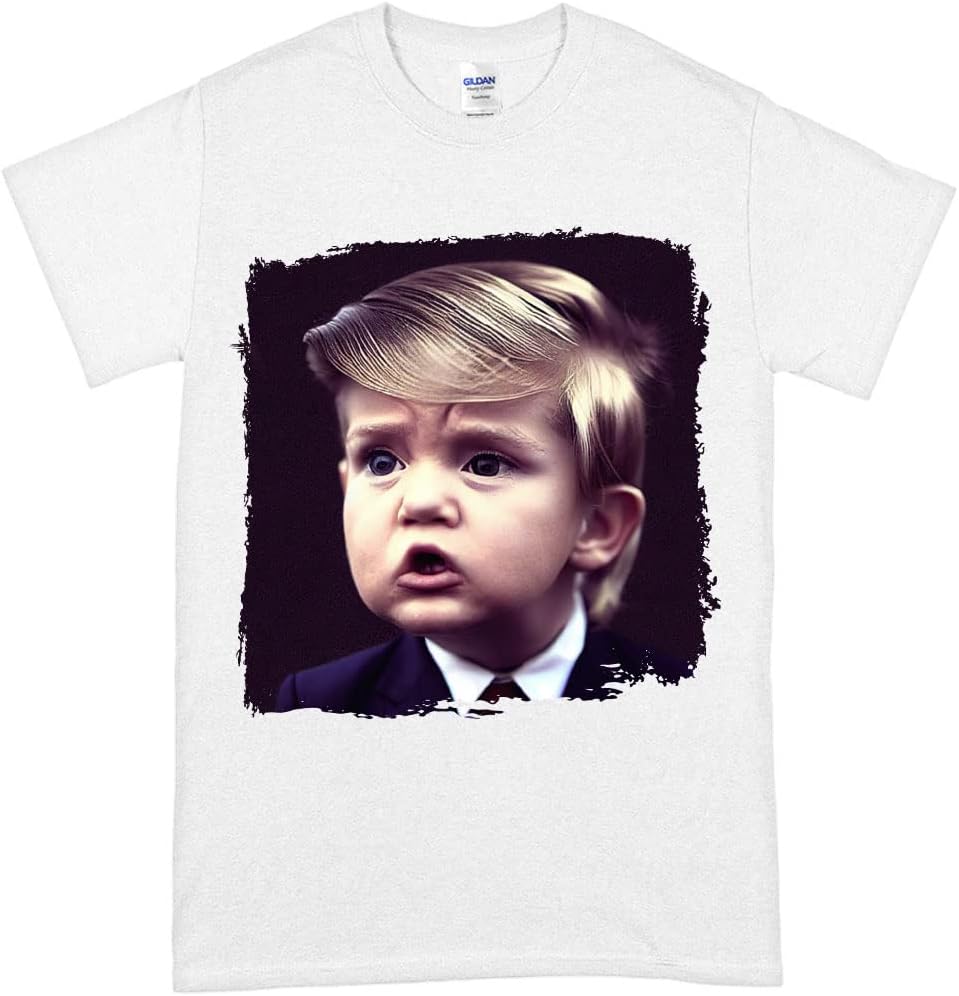 Donald Trump American Psycho Heavy Cotton T-Shirt Trump Tee Shirt Art T-Shirt S