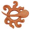 2pcs Multifunctional Wooden Brooch Pin Creative Design Animal Brooch Pin  For Sweaters