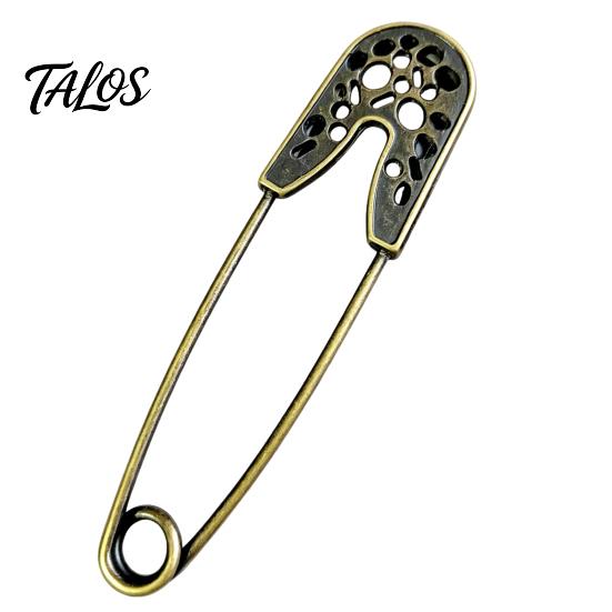 Coats Decorative Pin Vintage Bronze Safety Pin, Large Feather Bird Leaf Flower Lapel Elegant Men Women Brooch for Coats, Jackets, Hats, Bags Design