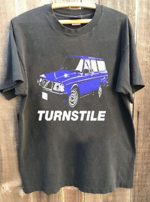 Turnstile 2025 Tour The Blue Car The Never Enough Charcoal Unisex Shirt KH17957 Unisex T-Shirt L