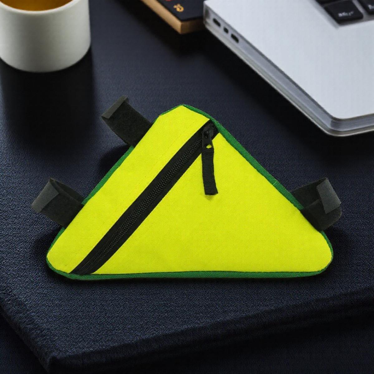 Водонепроницаемая треугольная сумка на раму велосипеда, карман на переднюю раму, для горного велосипеда, держатель для велосипеда, седельная сумка для аксессуаров Road MTB жёлтый