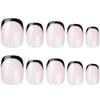 Hot-Selling French Press-on Nails - Fashionable Short Nail Art Stickers